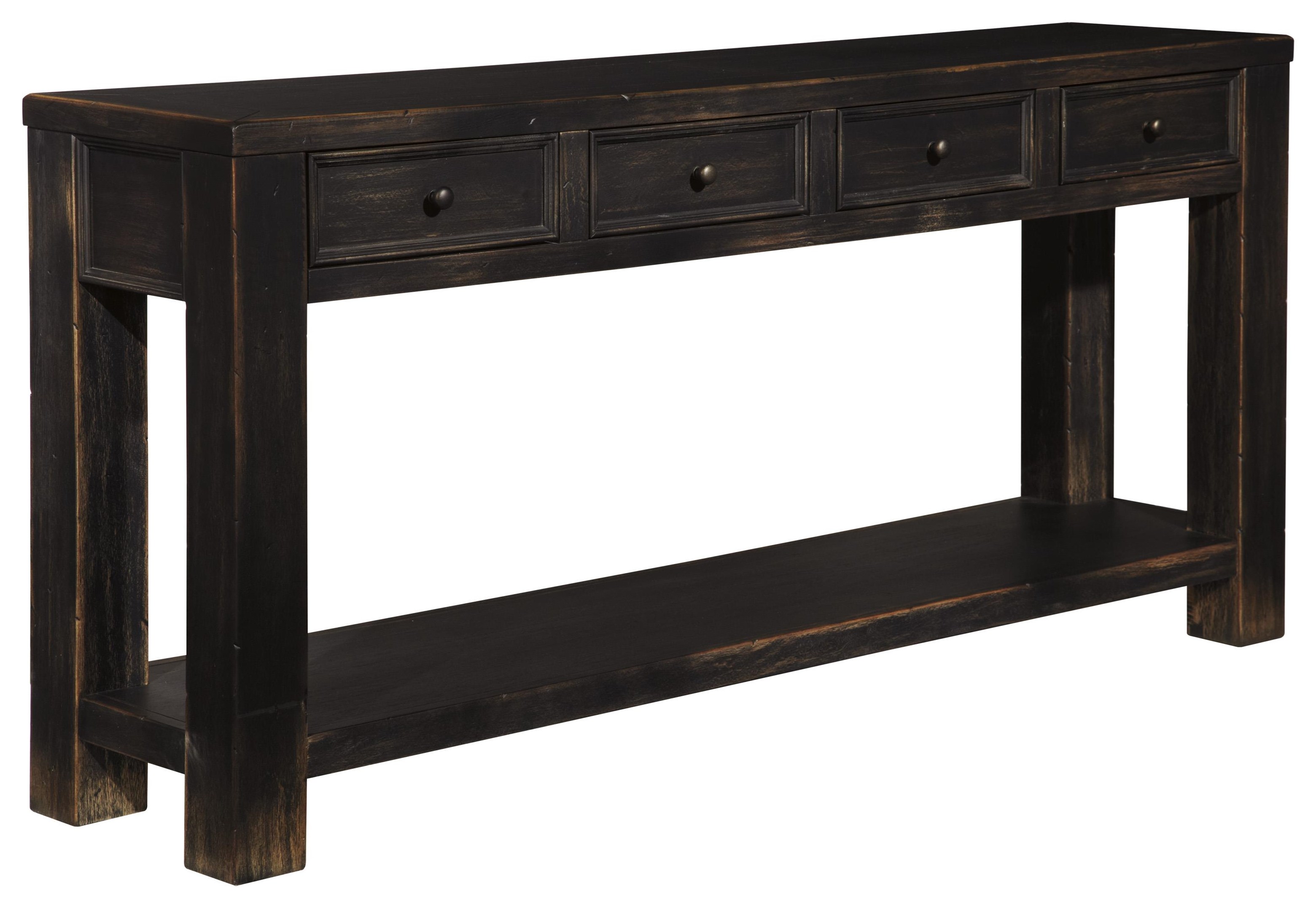 Signature Design by Ashley Gavelston T732 4 Sofa Table HomeWorld